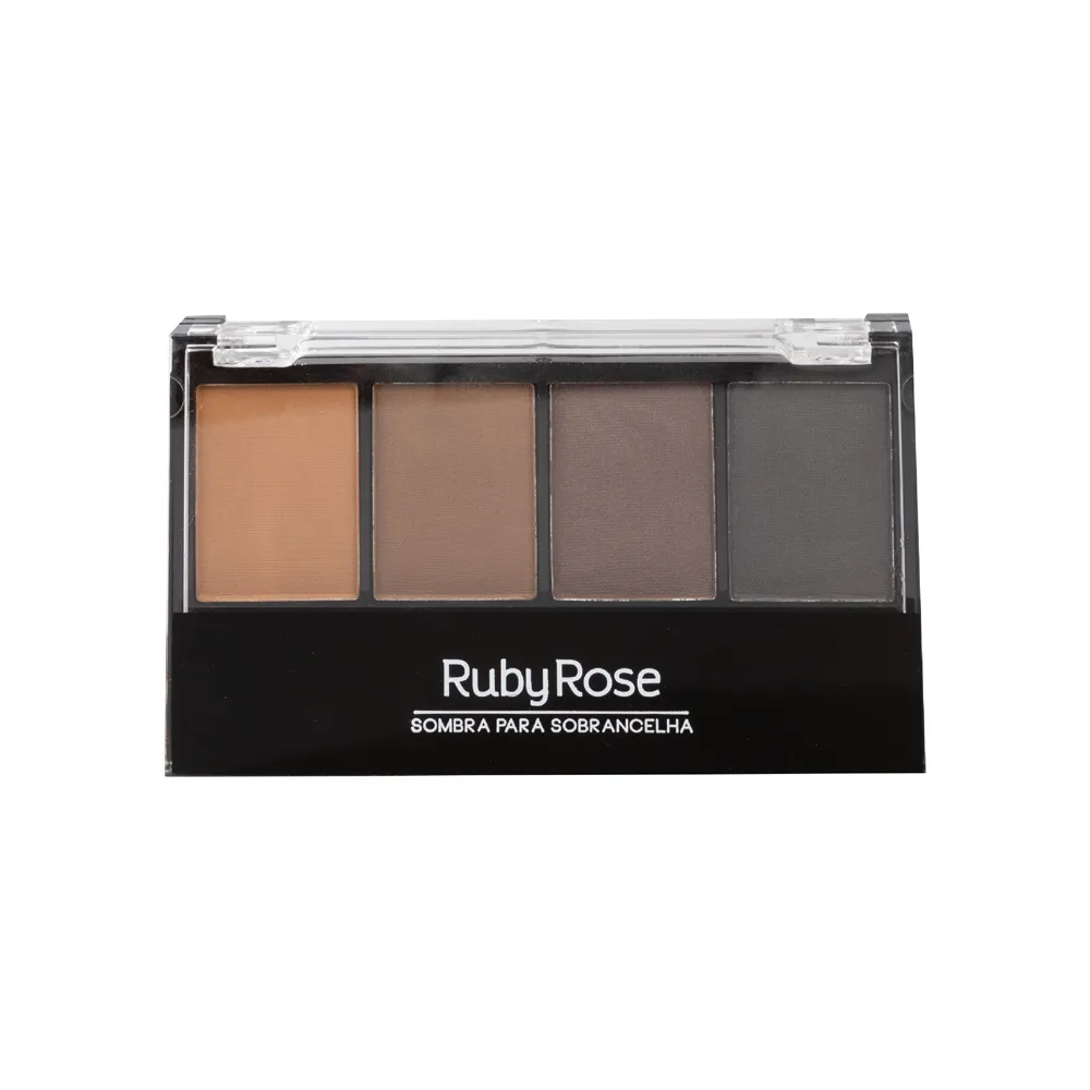 Quarteto de Sombras para Sobrancelhas Ruby Rose HBF572 1 Unidade