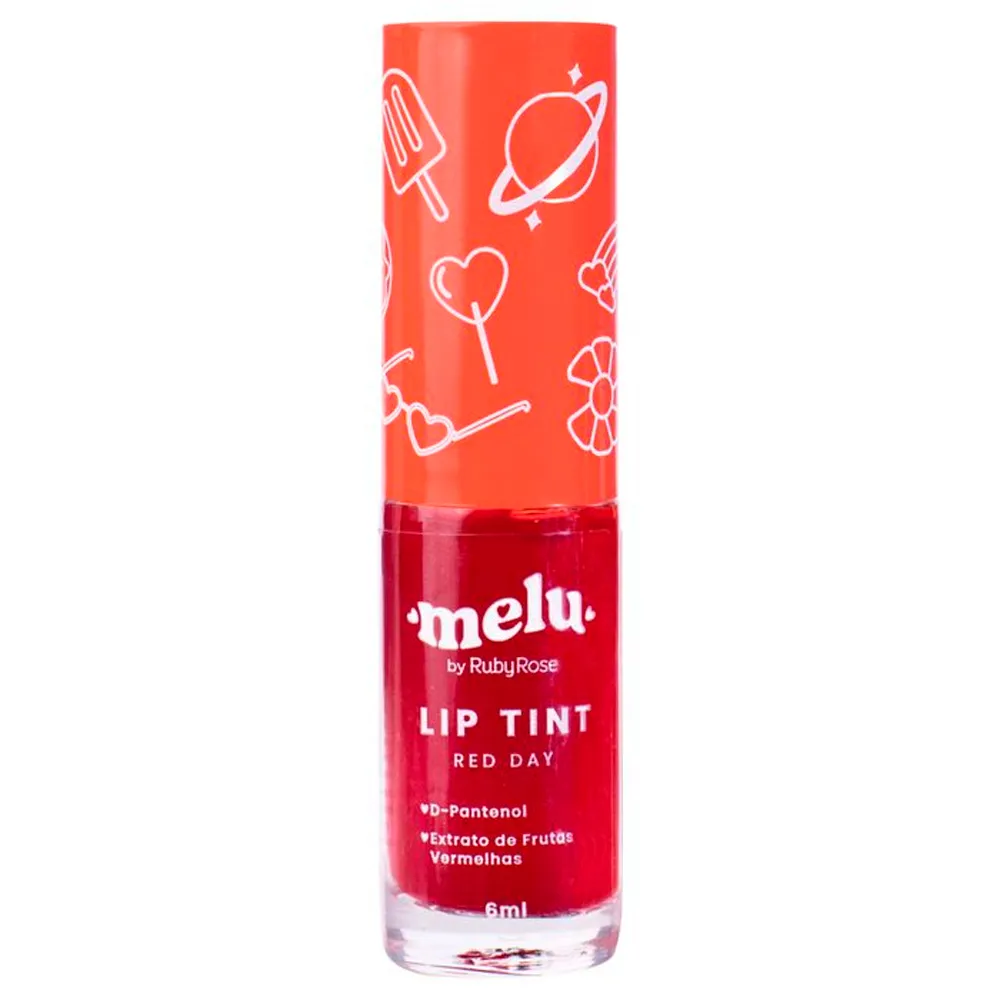 Lip Tint Melu Ruby Rose RR75013 Cor Red Day 6ml