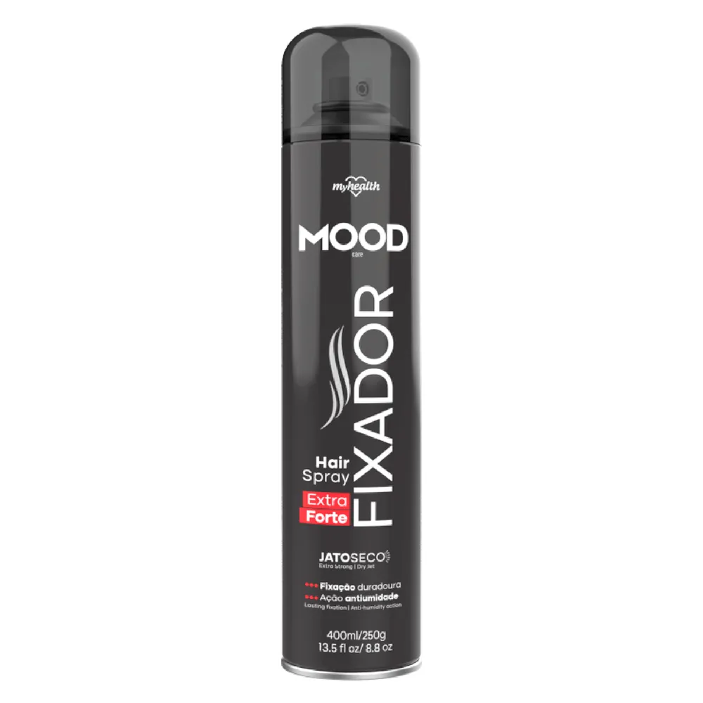 Hair Spray Fixador Mood Care Extra Forte Jato Seco 400ml_1