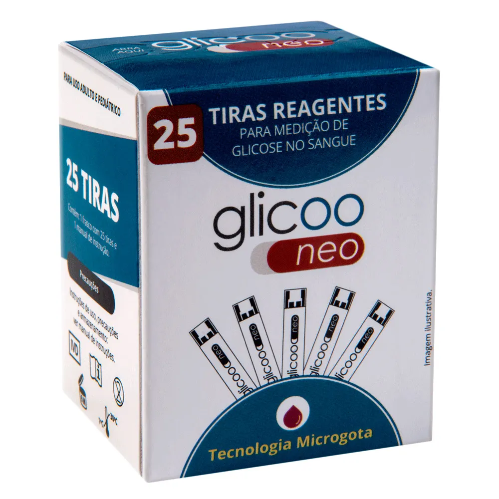 Glicoo Neo Tira Teste com 25 Unidades