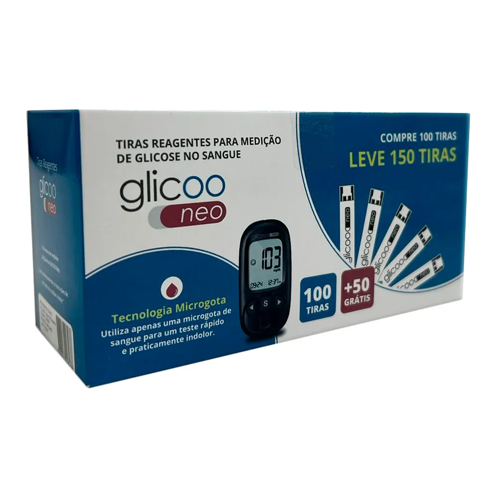 Glicoo Neo Tira Teste Leve 100 Pague 50 Unidades