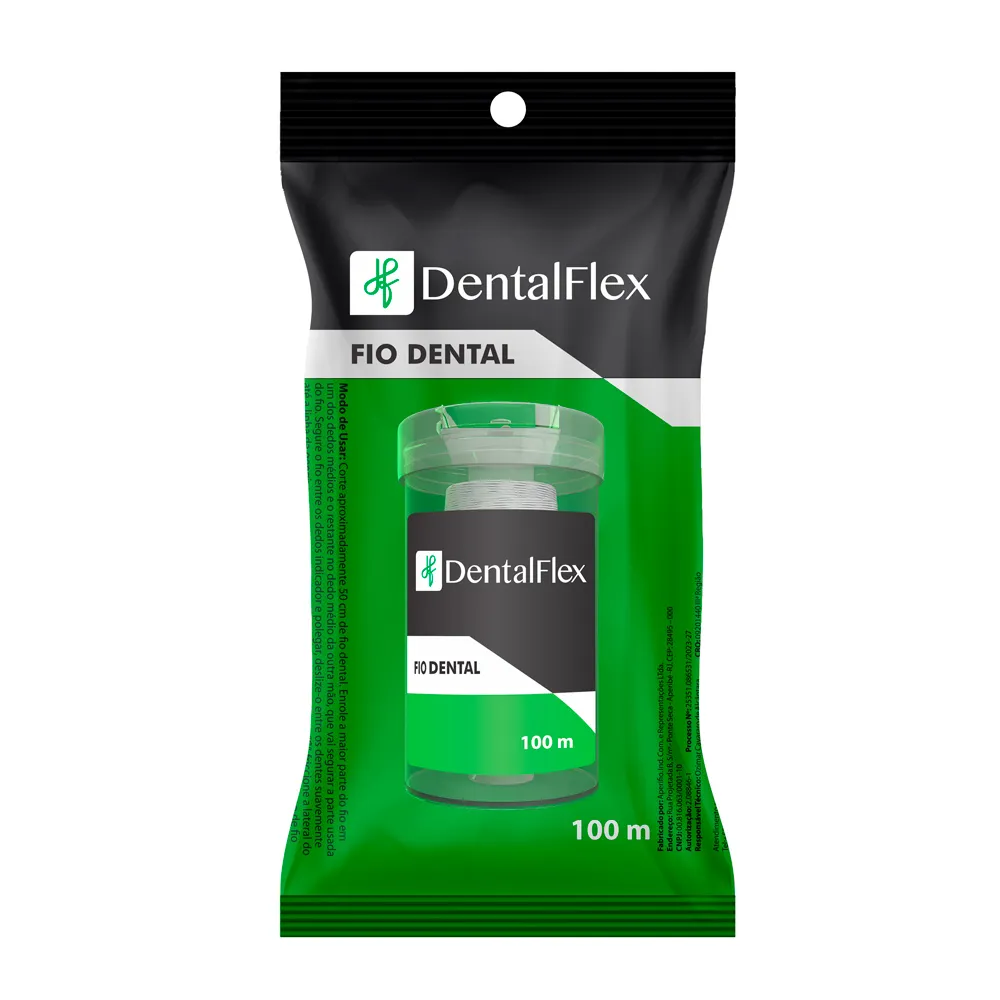 Fio Dental DentalFlex 100m Frente