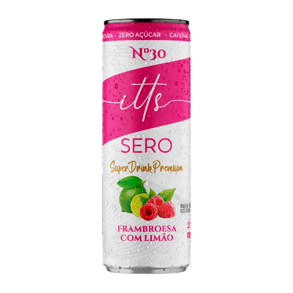 Energético Itts Sero Super Drink Premium Sabor Framboesa com Limão 269ml