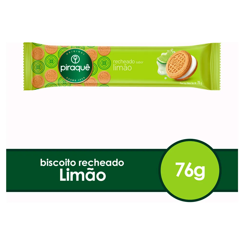 Biscoito Recheio Limão Piraquê Pacote 76g_2