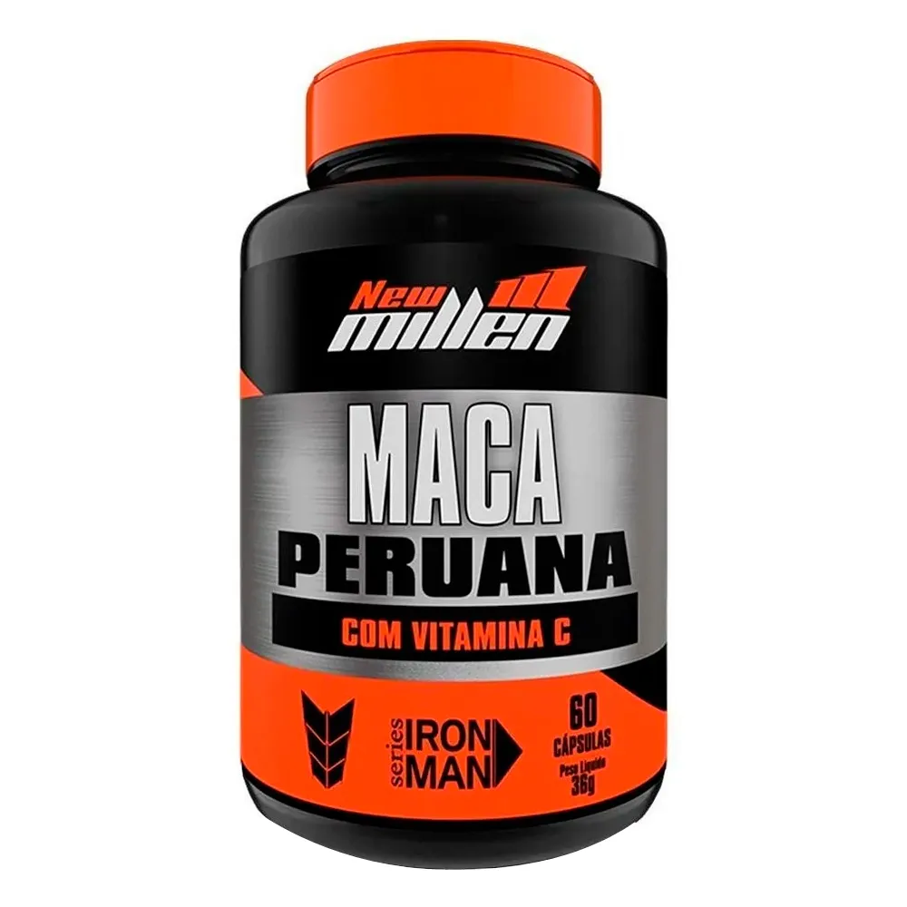 Maca Peruana com Vitamina C New Millen 60 Cápsulas