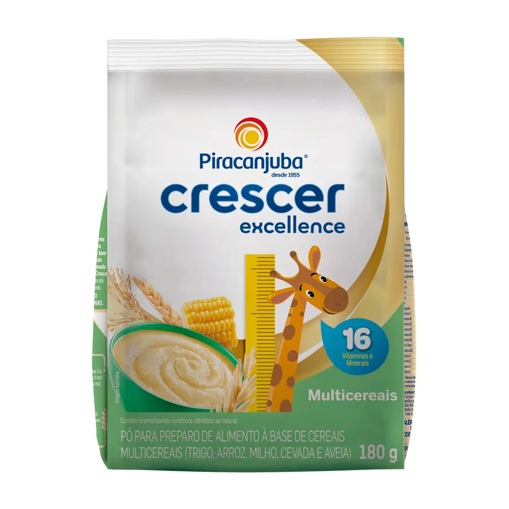 Cereal Piracanjuba Crescer Excellence Multicereais 180g