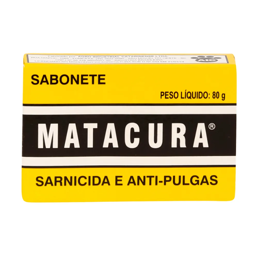 Sabonete Matacura Sarnicida Antipulgas 80g
