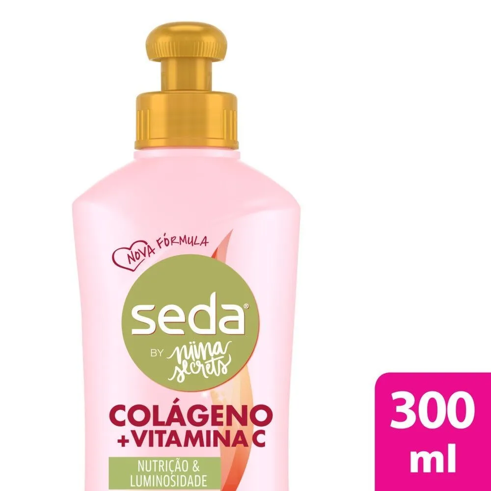 Creme de Pentear Seda by Niina Secrets Colágeno + Vitamina C 300ml