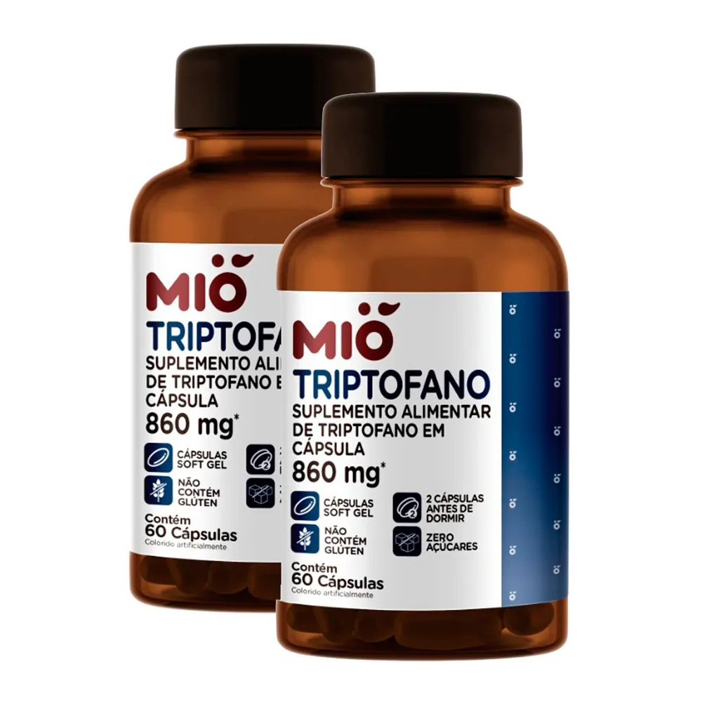 Kit 2 Triptofano Mió 860mg com 60 Cápsulas