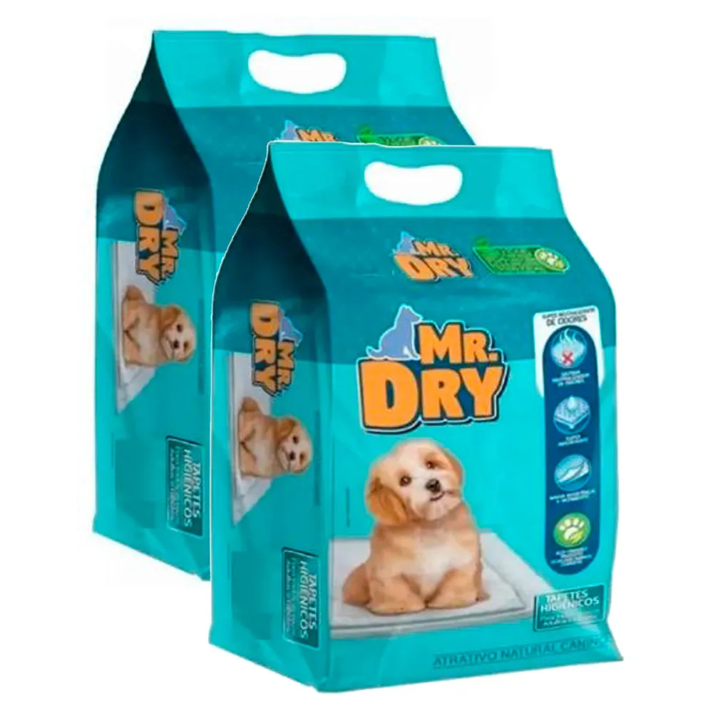 Tapete Higiênico Mr. Dry para Cães Petiscão 7 Unidades | Kit com duas unidades