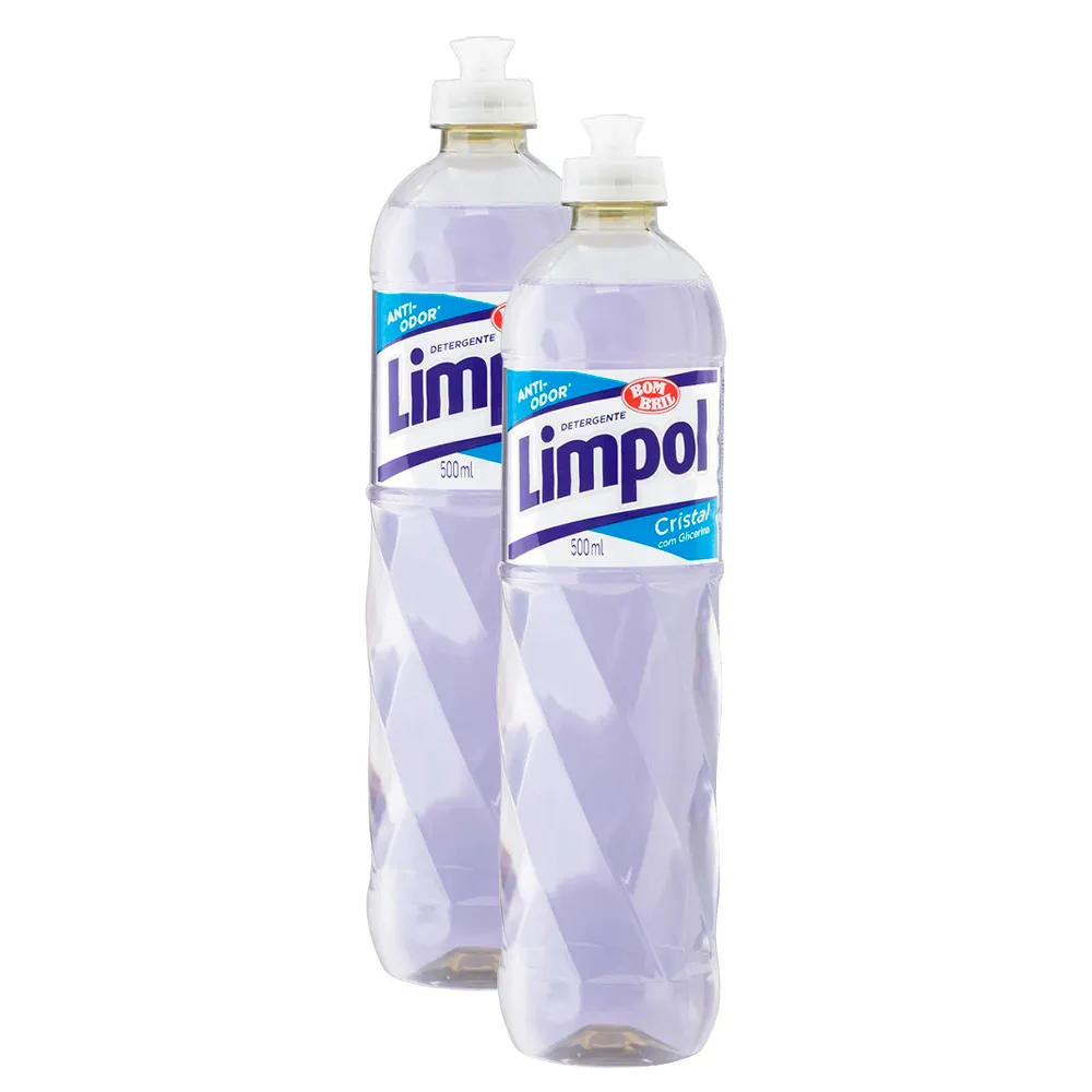 Detergente Bombril Limpol Cristal 500ml | Kit com duas unidades