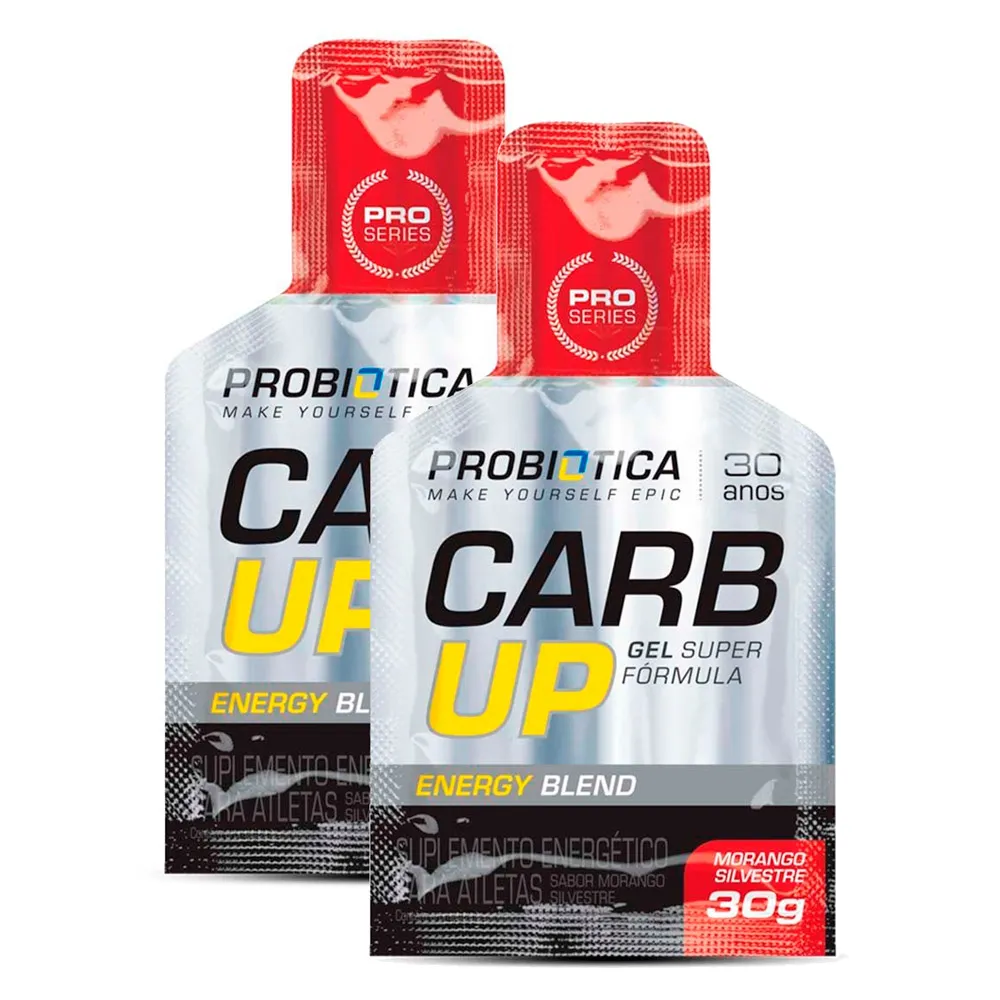 Kit 2 Carb Up Probiotica Morango Sivestre Gel 30g