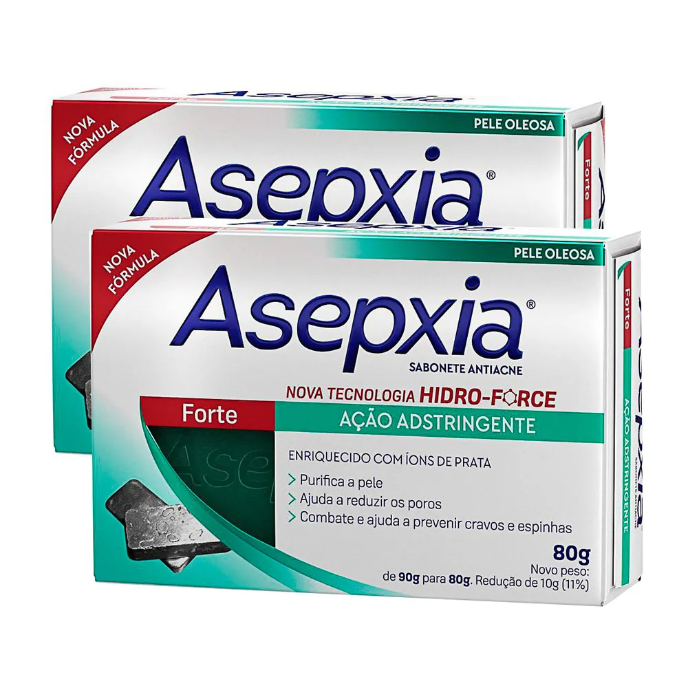 Sabonete Asepxia Fórmula Forte 80g | Kit com duas unidades - Drogaria ...