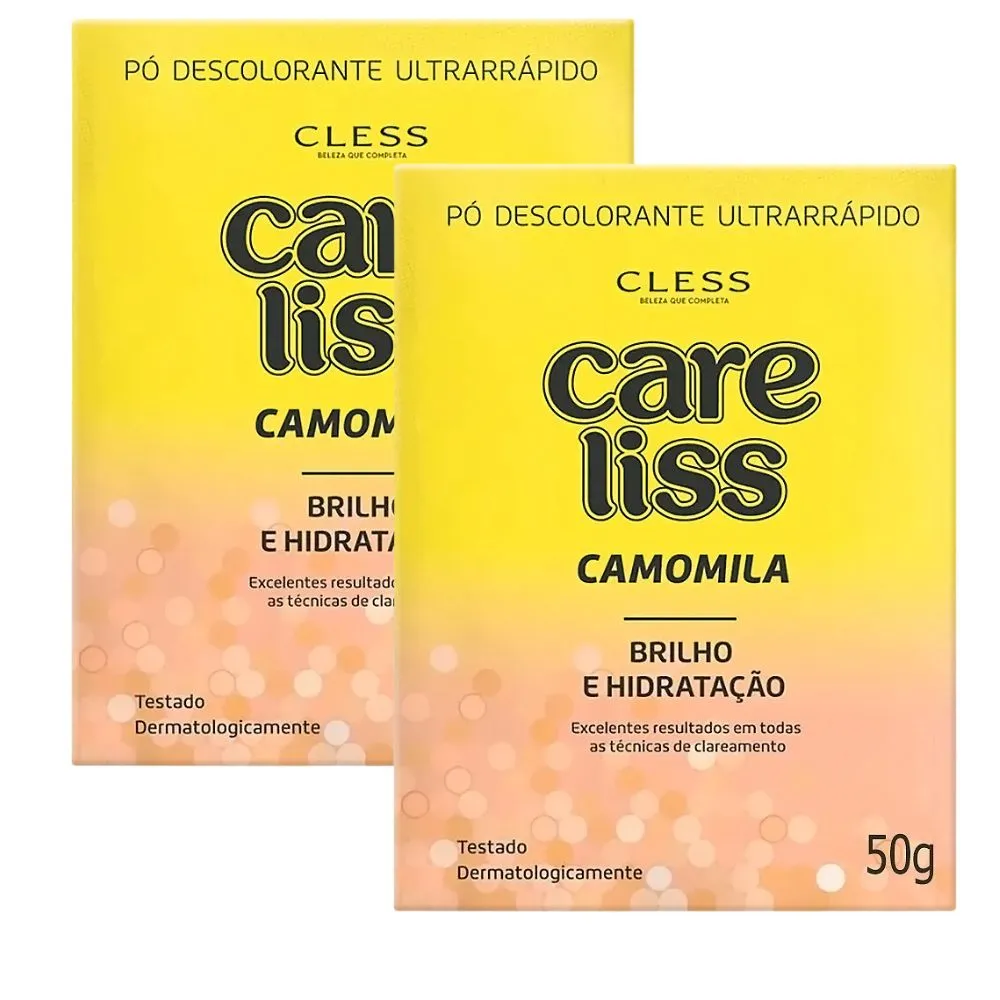 Kit 2 Descolorante Care Liss Camomila 50g